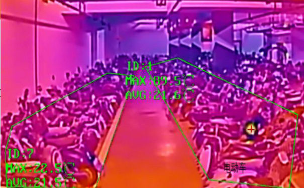 電動車停車區域雙光譜熱成像攝像機